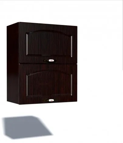Corp superior 60 cu 2 usi orizontale Zebra MDF mustata wenge