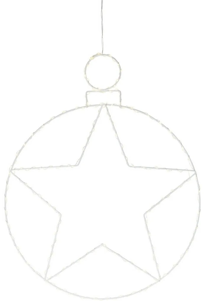 Crăciun agățat decorare cu LED-uri Kerstball Star236 LED, 48 cm