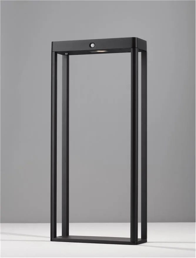 Stalp LED solar iluminat exterior cu senzor de miscare IP65 BERNI H-50cm