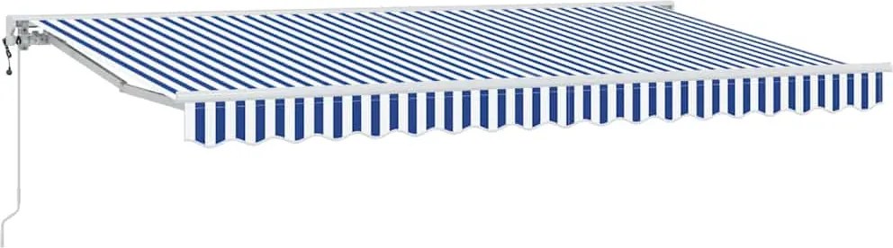 vidaXL Cadru de copertină Albastru și Alb 400 x 200 cm