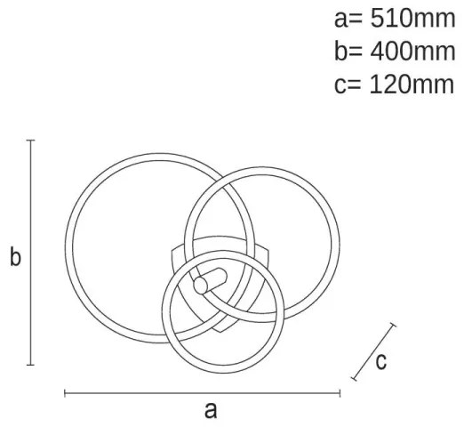 Plafonieră LED dimabilă LED/70W/230V 3000-6500K alb/negru + telecomandă
