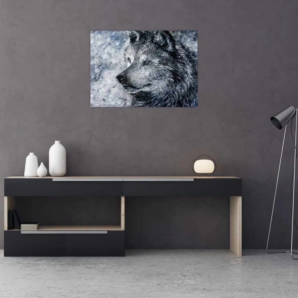 Tablou - Lupul din desene animate (70x50 cm)