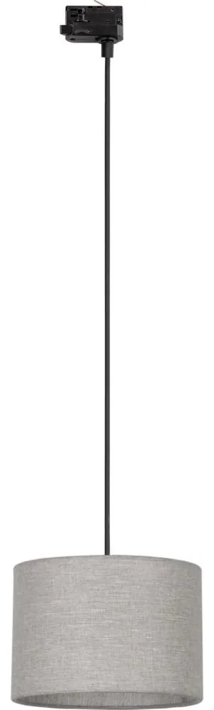 Lustră pe cablu pentru sistem de șină trifazic TRACER 1xE27/15W/230V d. 30 cm negru/gri