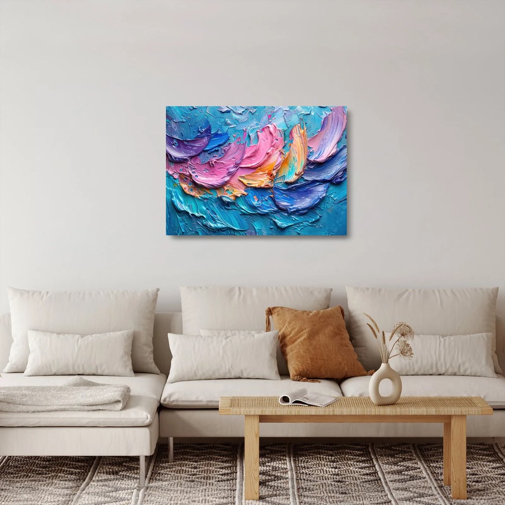 Tablou pe sticlă - Pictură în ulei (70x50 cm)