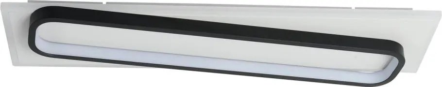 Brilagi - Plafonieră LED dimabilă OUTLINE LED/52W/230V 15x60 cm alb/negru + telecomandă