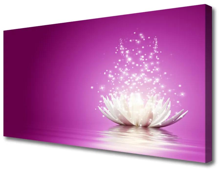 Tablou pe panza canvas Lotus Flower Floral violet