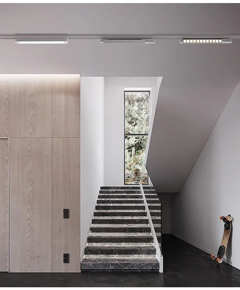 Proiector LED Tip Grila, 10W, 4000K Lumina Neutra, Directionabil Pe Sina Monofazata, Alb