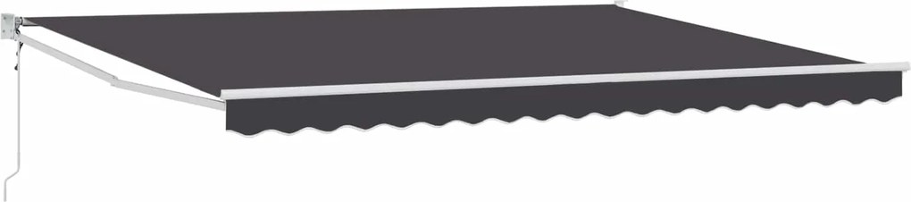 vidaXL Cort electric retractabil Antracit 4 x 2 m
