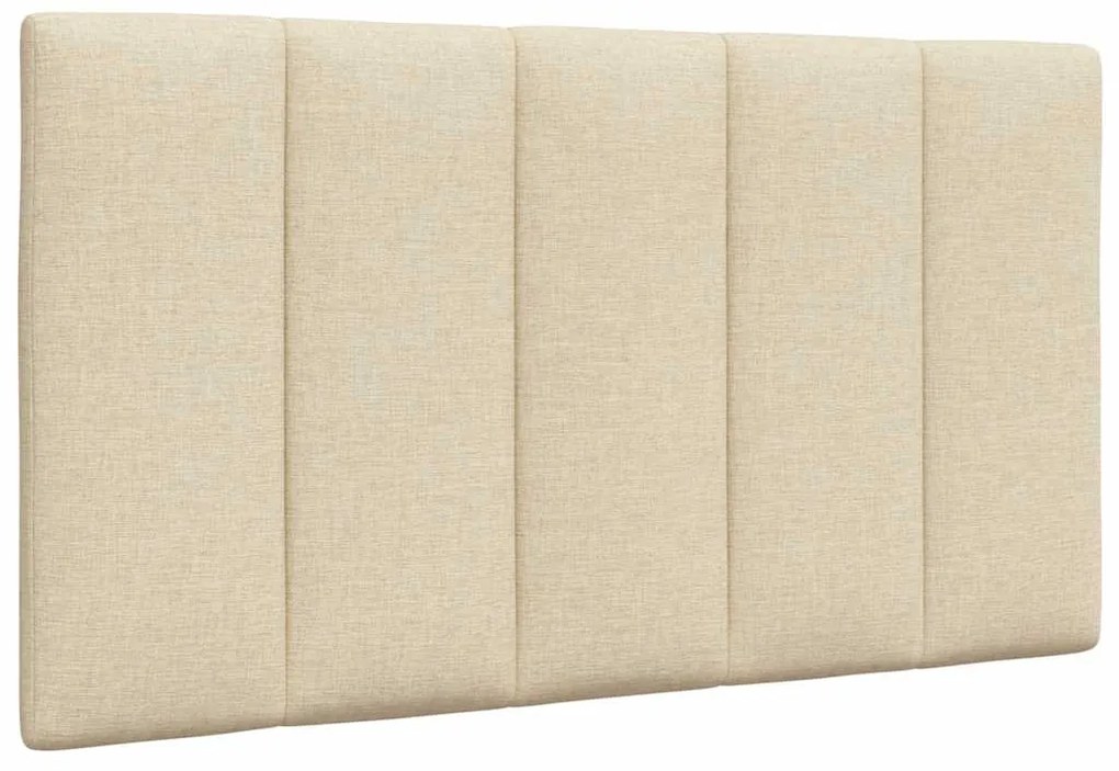 vidaXL Pernă pentru tăblie de pat, crem, 90 cm, material textil