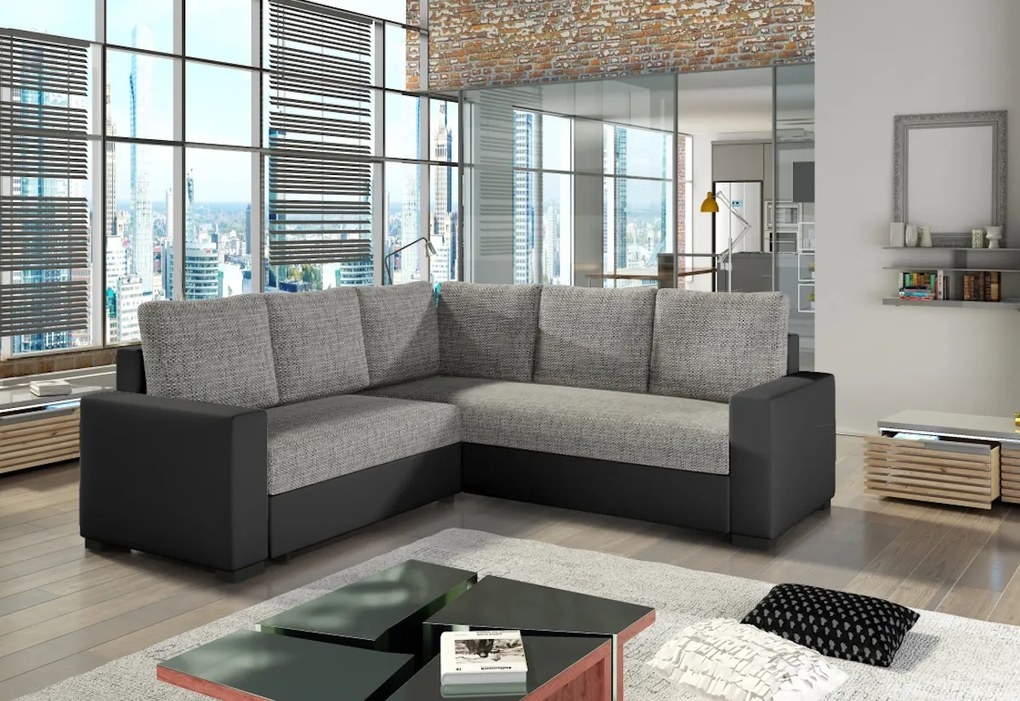 Supermobel Canapea de colț ANDREW, 240x90x240, sawana16/soft033beige