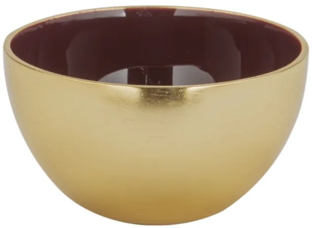 Bol Sila, Aluminiu Nichel Smalt, Auriu Rosu, 7.50x7.50x6.50 cm