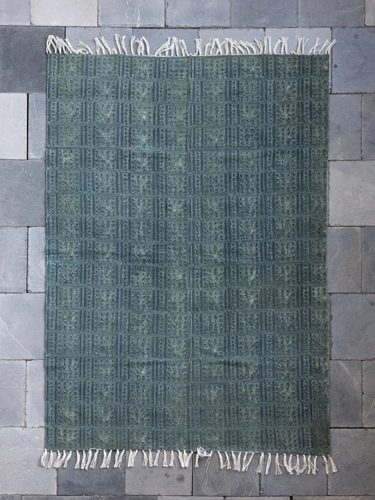 Covor vintage, din bumbac, Kakhi 120x180cm