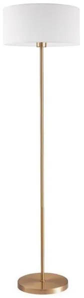 Lampă LED de podea TUNJA, 1xE27/20W/230V, Ø 38 cm, auriu/alb