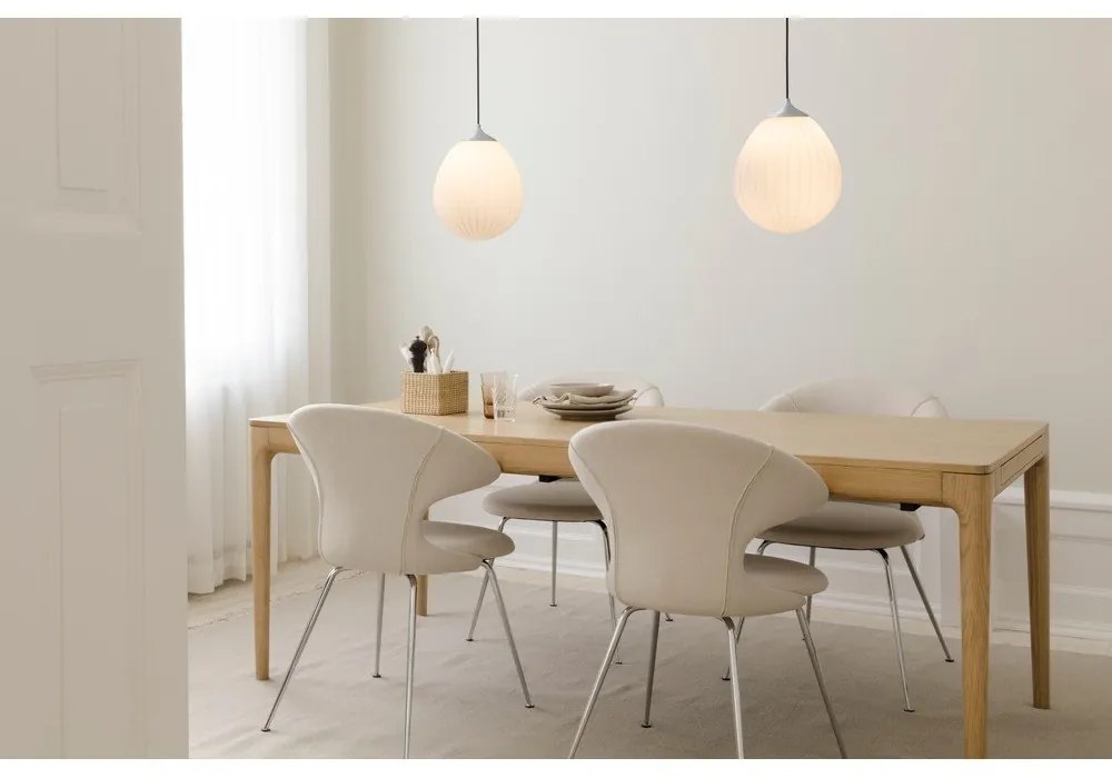 Abajur alb/argintiu ø 27 cm Around the World Medium – UMAGE