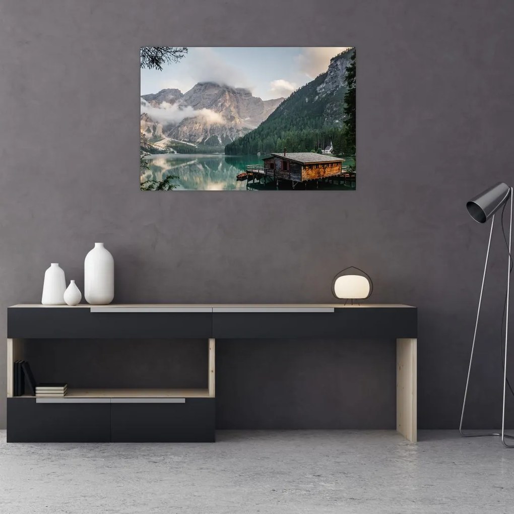 Tablou - Lake Prags (90x60 cm)