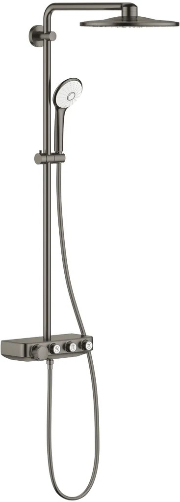 Grohe Euphoria set de duș perete cu termostat cu duș de ploaie Brushed Hard Graphite 26507AL0