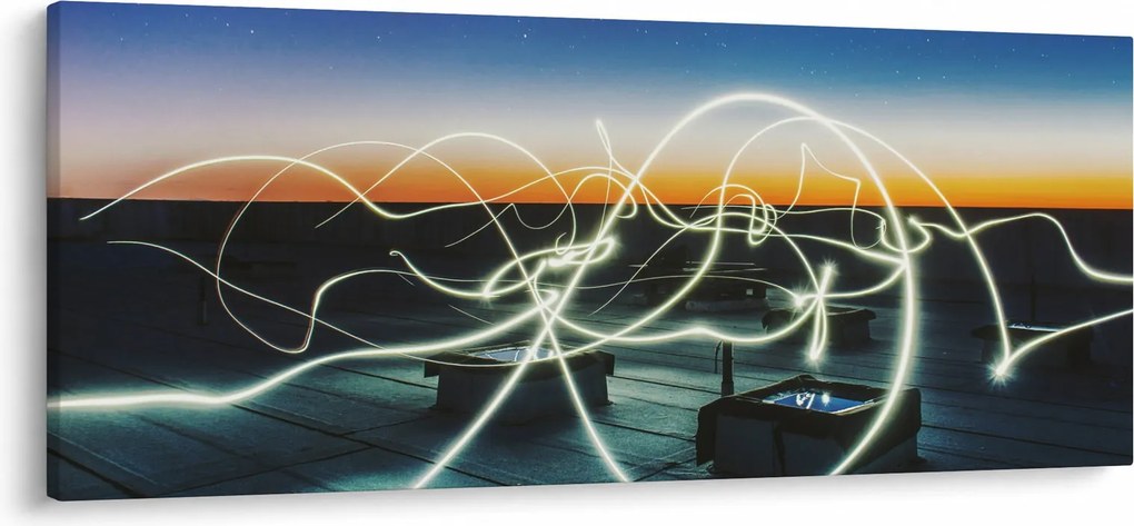 Tabloul - privire spre cer din acoperiș (120x50 cm)