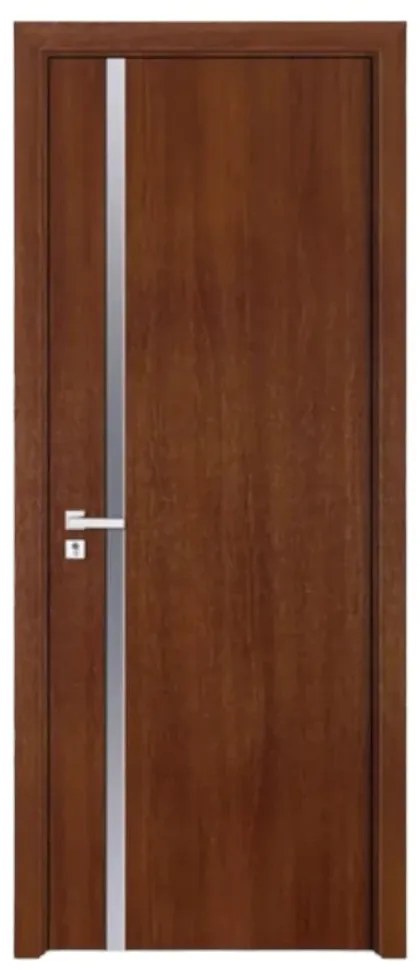 Usa Interior din MDF Novo Doors ND04 LUX PREMIUM, Cadru din Lemn Masiv, KIT COMPLET, Toc Reglabil de 10 CM INCLUS, Plinta pe Ambele Parti (Culoare: