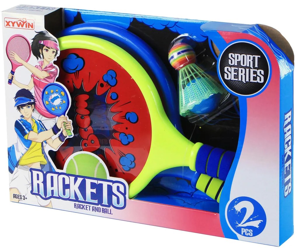 Rappa Set de tenis/badminton cu folie