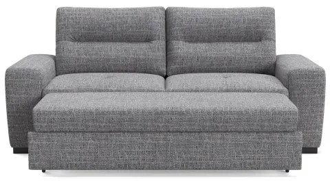 Canapea extensibilă COMO, 3 locuri, gri deschis