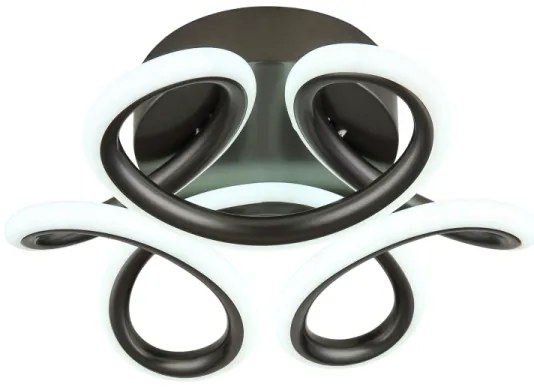 Plafonieră LED Globo 67386-24A MELISAND LED/24W/230V d. 26 cm negru