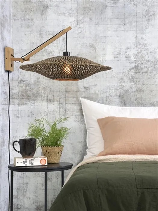 Aplica din bambus Bali orizontal S natur, 60cm