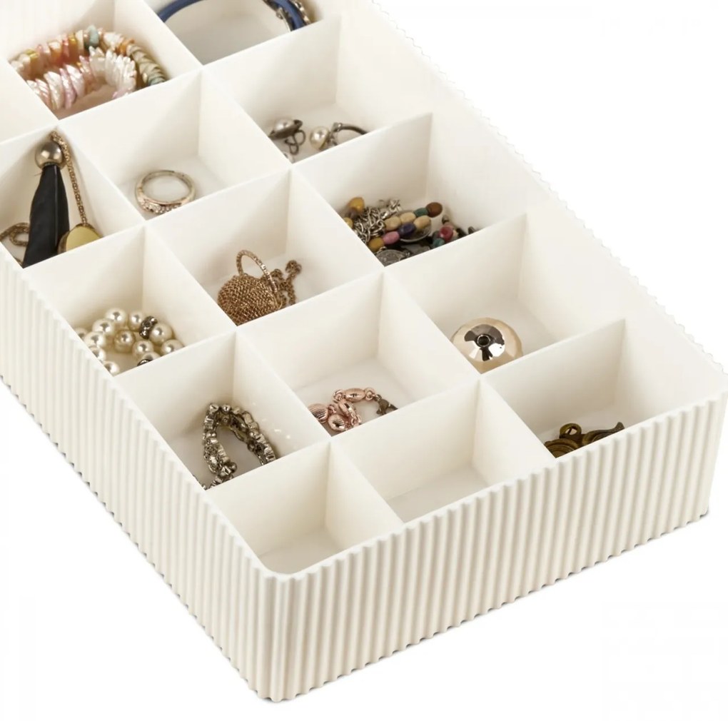 Cutie de bijuterii ORG Ecru 30x18x6.5 cm