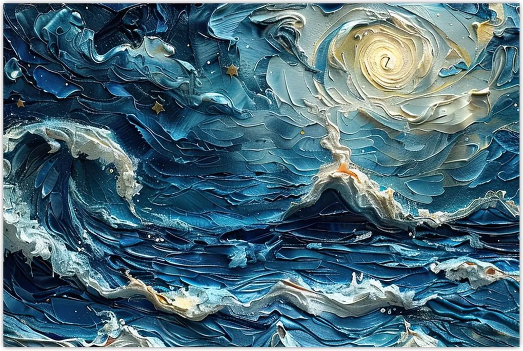 Tablou - Pictura cerului și a mării (90x60 cm)