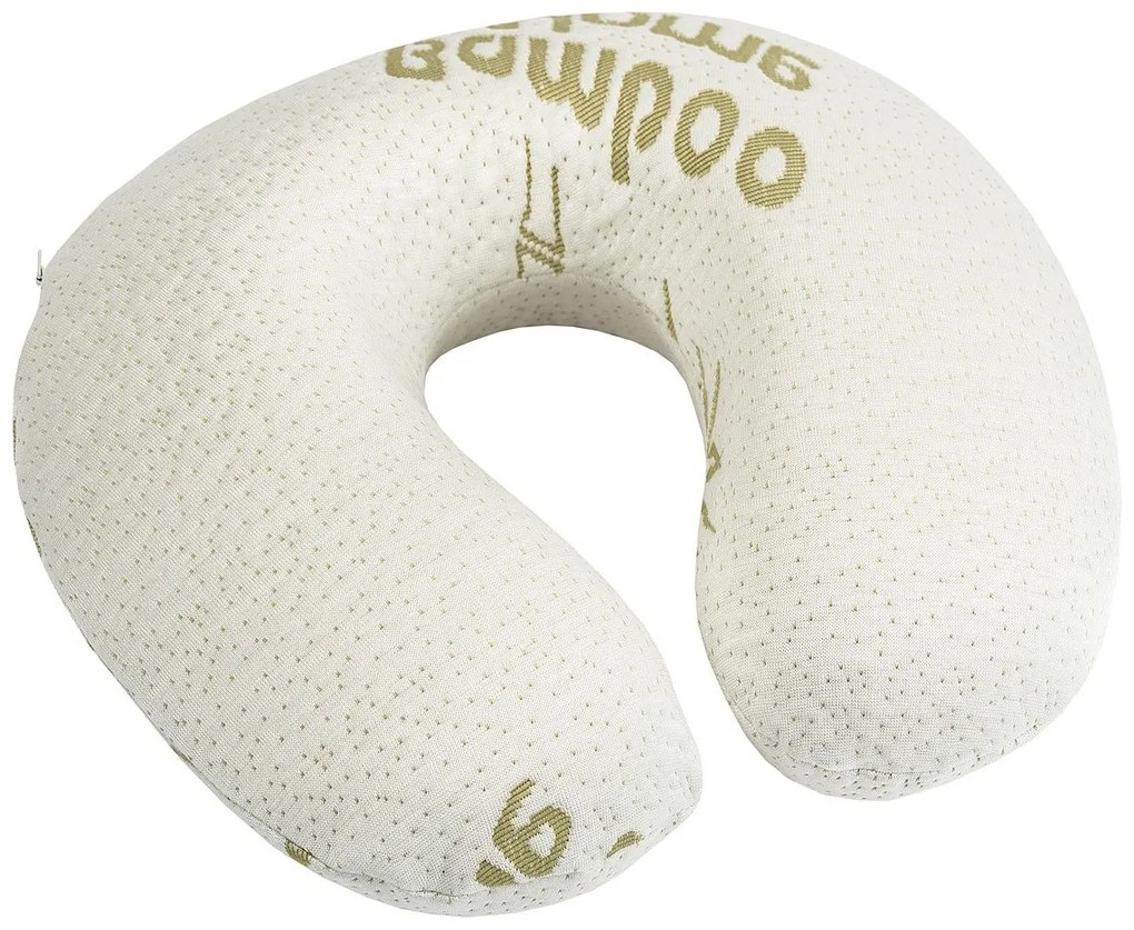 Perniţă pentru călătorii din spumă cu memorie 4Home Bamboo, 32 x 20 cm