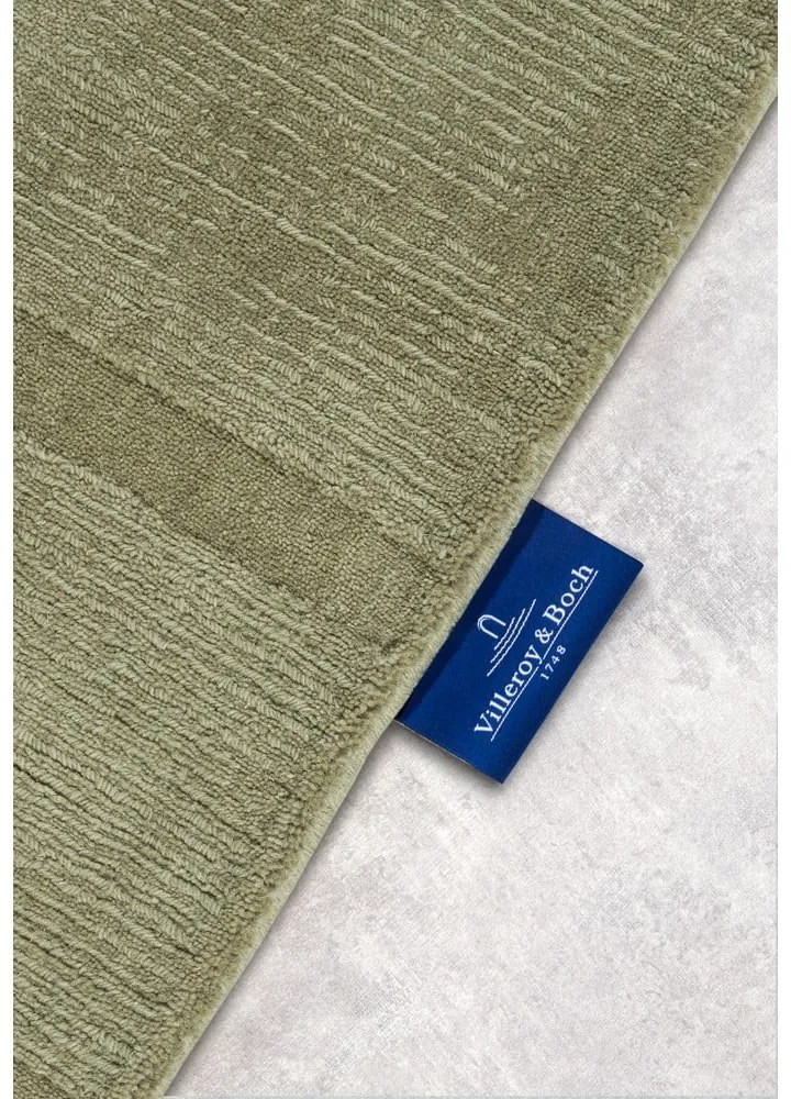 Covor tip traversă verde țesut manual din lână 80x250 cm Alexis – Villeroy&amp;Boch