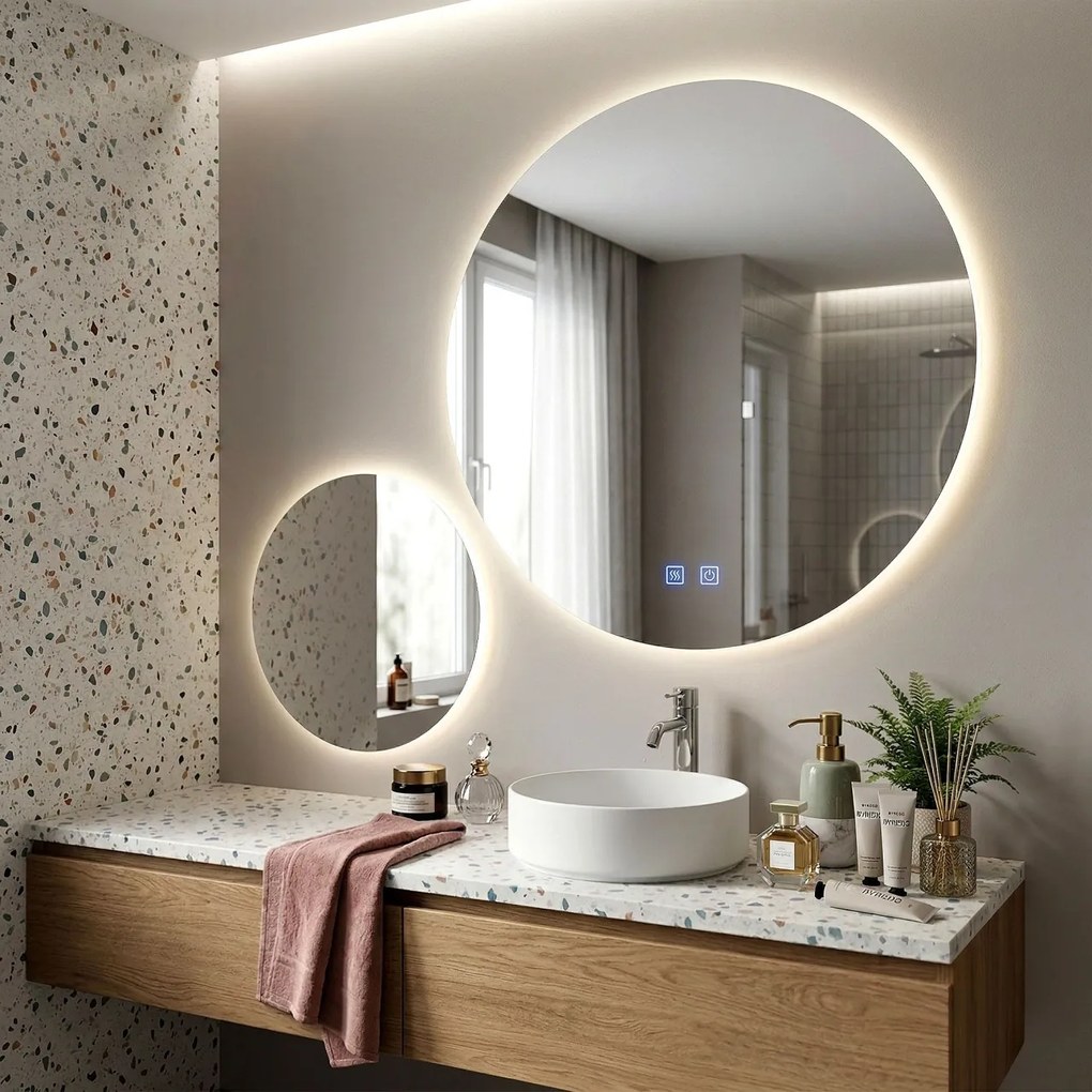 Oglindă LED R-8040 80cm + 40cm