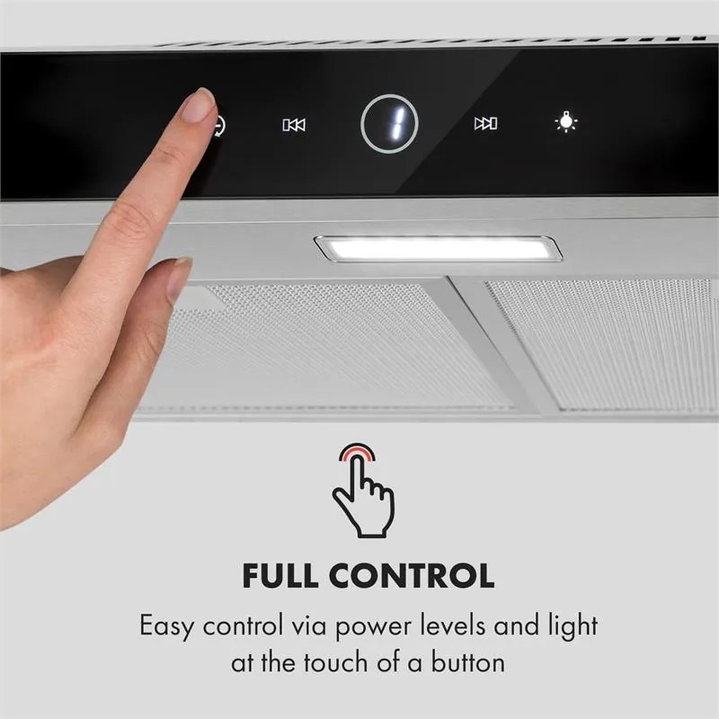 Contempo Neo, hota de bucătărie subcounter 60cm, 175m³ / h, LED, din oțel inoxidabil acrilic