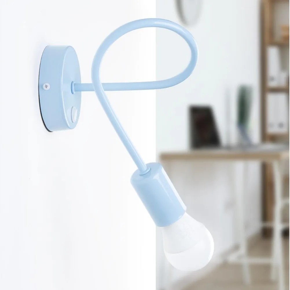 Lampă de perete flexibilă OXFORD, 1xE27/15W/230V, albastră