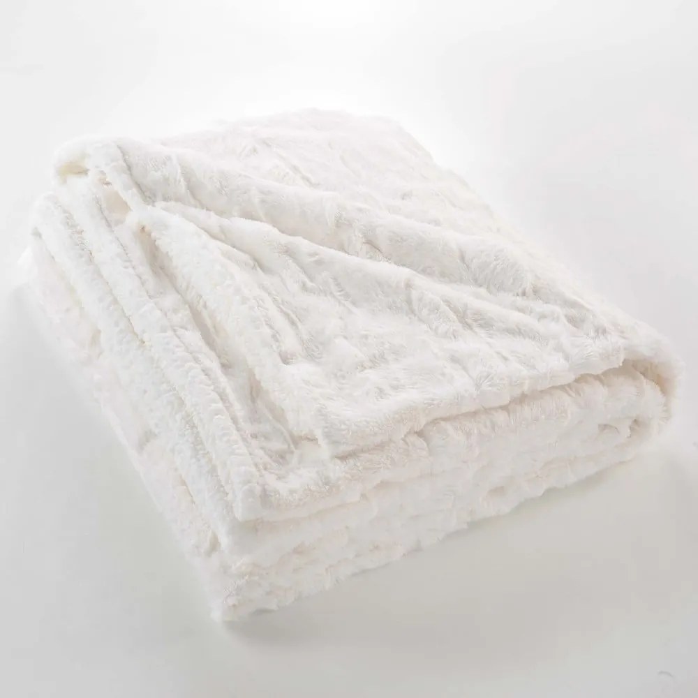 Pătură crem din micropluș/cocolino 180x220 cm Foxy – douceur d'intérieur