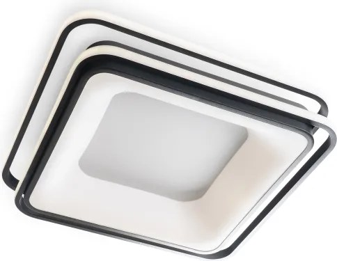 BRILAGI - plafonieră LED dimmabilă FLARE LED/102W/230V 50x50 cm neagră + telecomandă