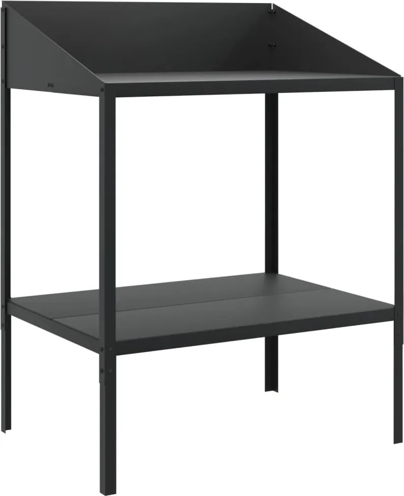 vidaXL Suport de plante, antracit, 75,5x54,5x100 cm, oțel galvanizat