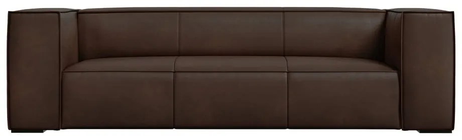 Canapea maro închis cu tapițerie din piele 227 cm Madame – Windsor &amp; Co Sofas