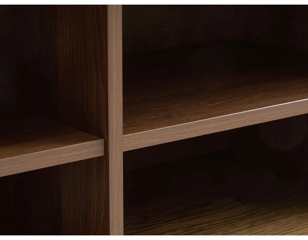 Comodă TV maro cu aspect de lemn de stejar 180x56x45 cm Nola – Unique Furniture