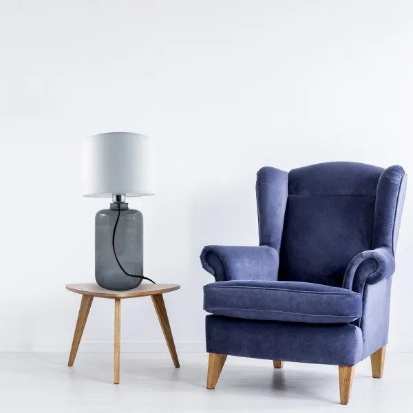 Lampă de masă SAMSUN 1xE27/40W/230V alb/negru Zuma Line 5503WH