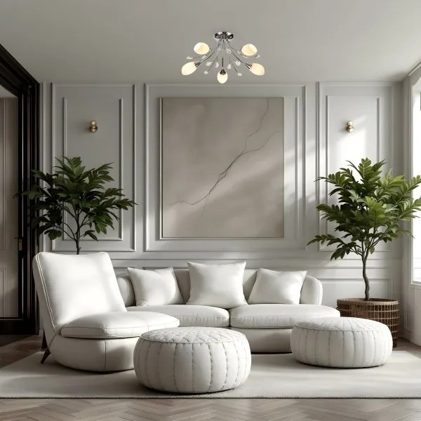 Lustră aplicată Brilagi MEGAPOLIS 5xE14/60W/230V crom lucios