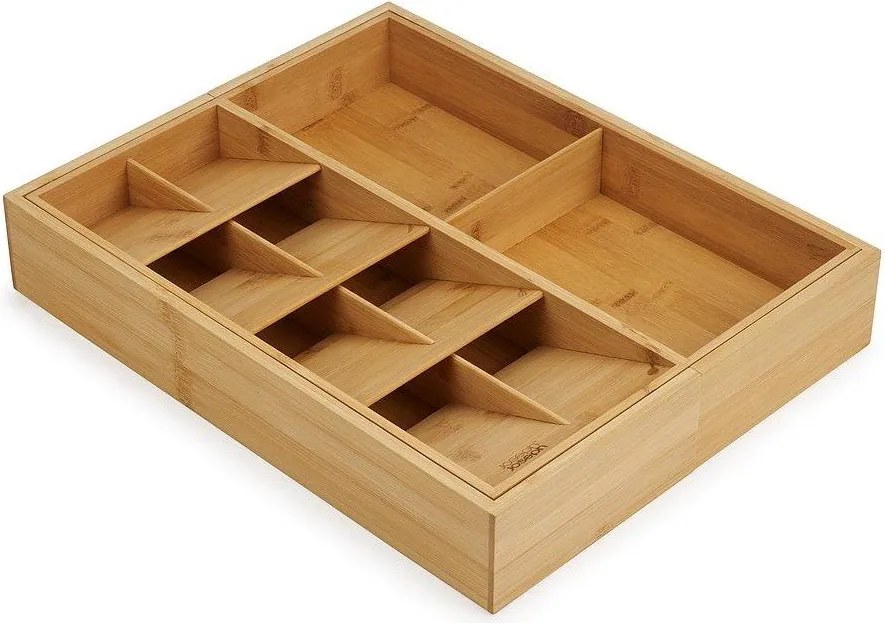 Organizator de tacâmuri în culoare naturală ajustabil din bambus 32 x 40 cm DrawerStore Bamboo – Joseph Joseph
