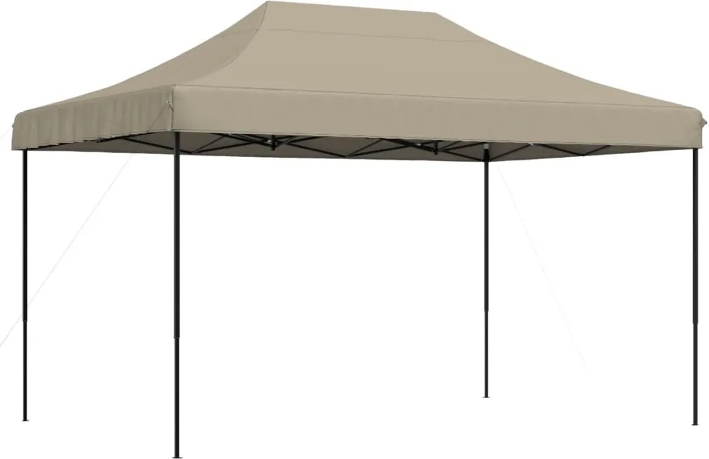 vidaXL Cort de petrecere pliabil Pop-Up, taupe, 440x292x315 cm