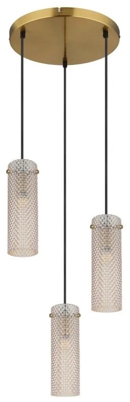 Lustra suspendata design decorativ Karolo 3L, 15775-3HR GL