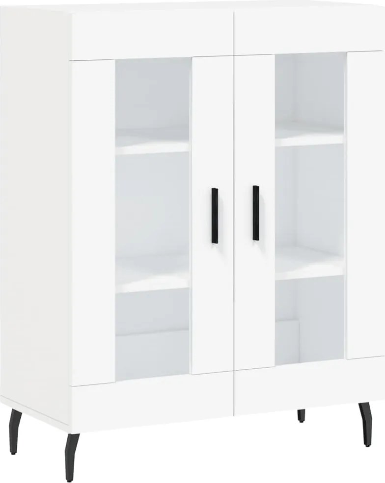 vidaXL Dulap, alb, 69,5x34x90 cm, lemn compozit