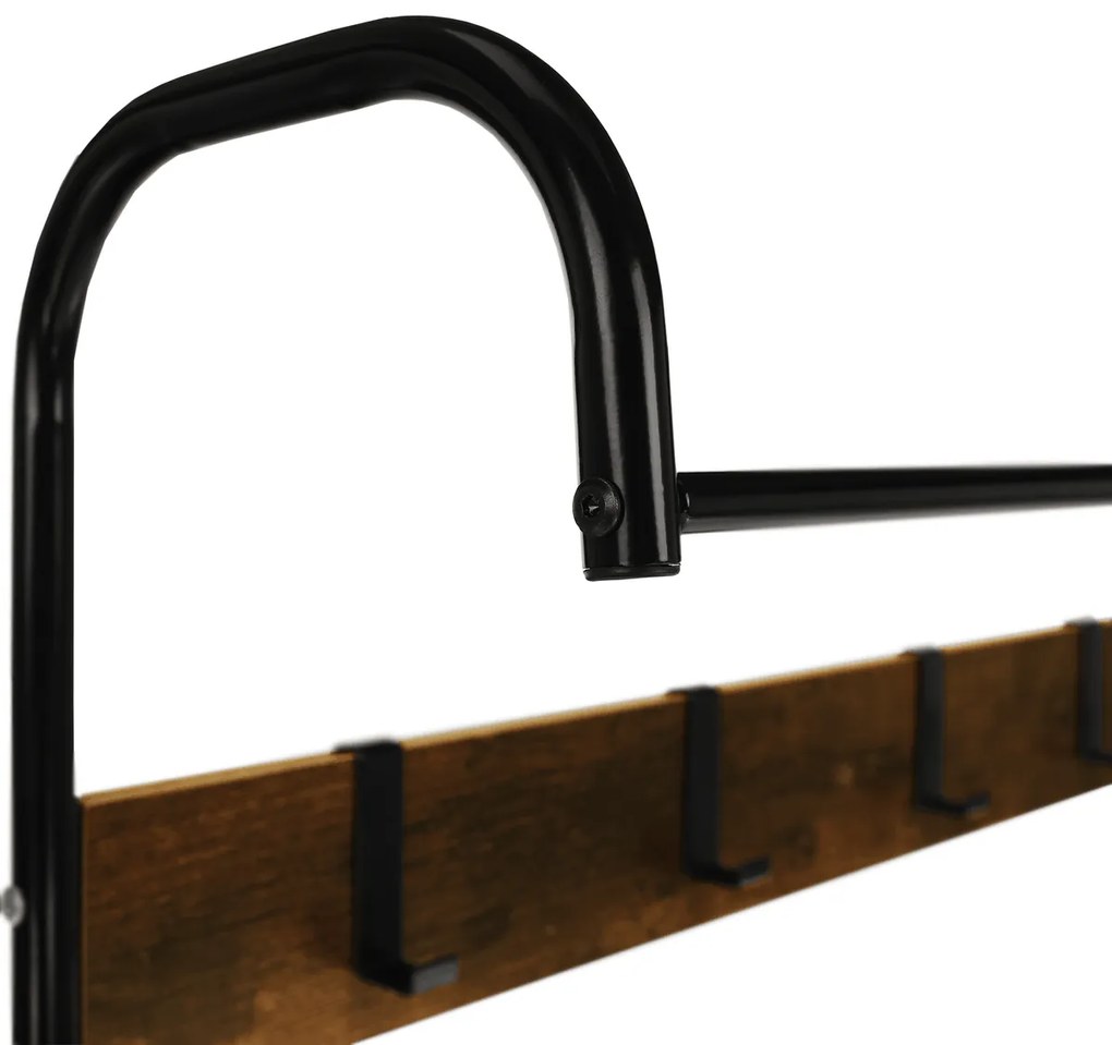 Suport de haine cu pantofar Kelam,79 x 32 x 185 cm