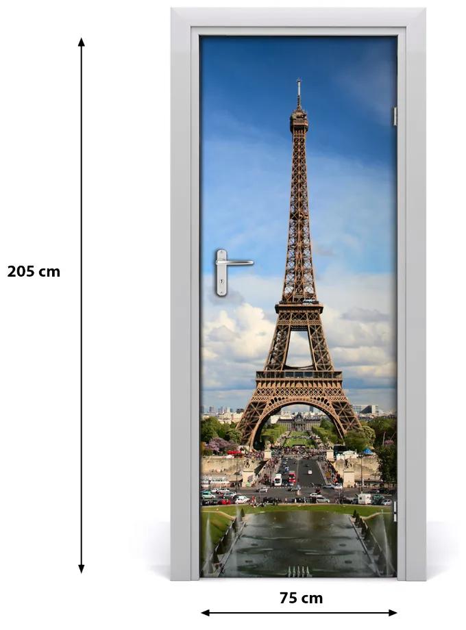 Autocolante pentru usi usa autoadeziv Turnul Eiffel