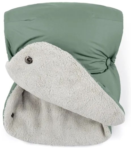 PETITE&MARS - Set sac de iarnă 3în1 JIBOT + mânuși cărucior JASIE verde