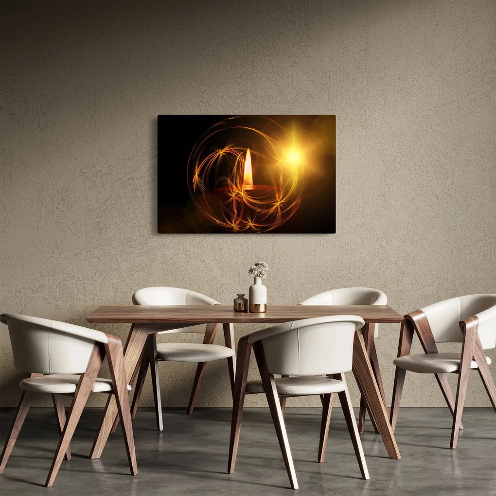 Tablou cu lumânare (90x60 cm)
