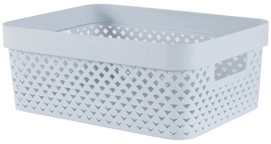 Cutie de depozitare albastru-deschis din plastic 36x27x14 cm Pure – Curver