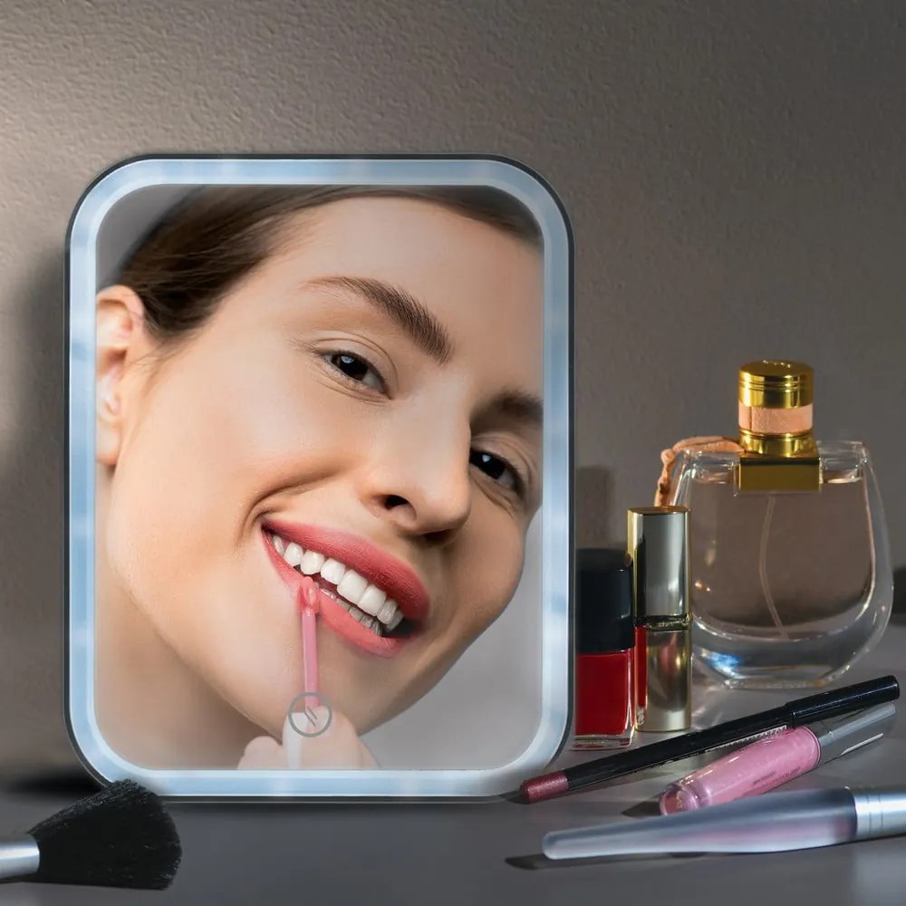 Oglindă cosmetică cu led 15x20 cm Ania – MSV